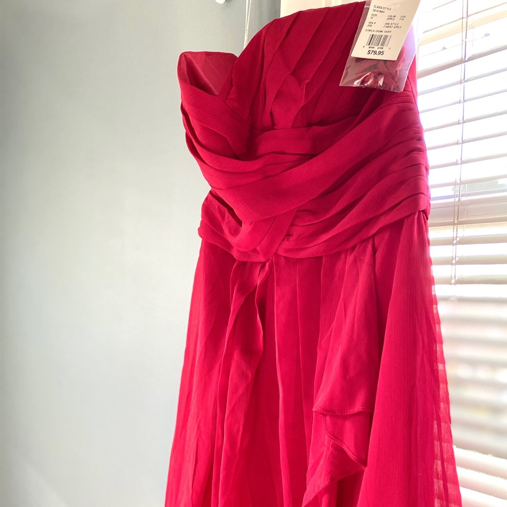 Short Crinkle Chiffon Dress- David’s Bridal